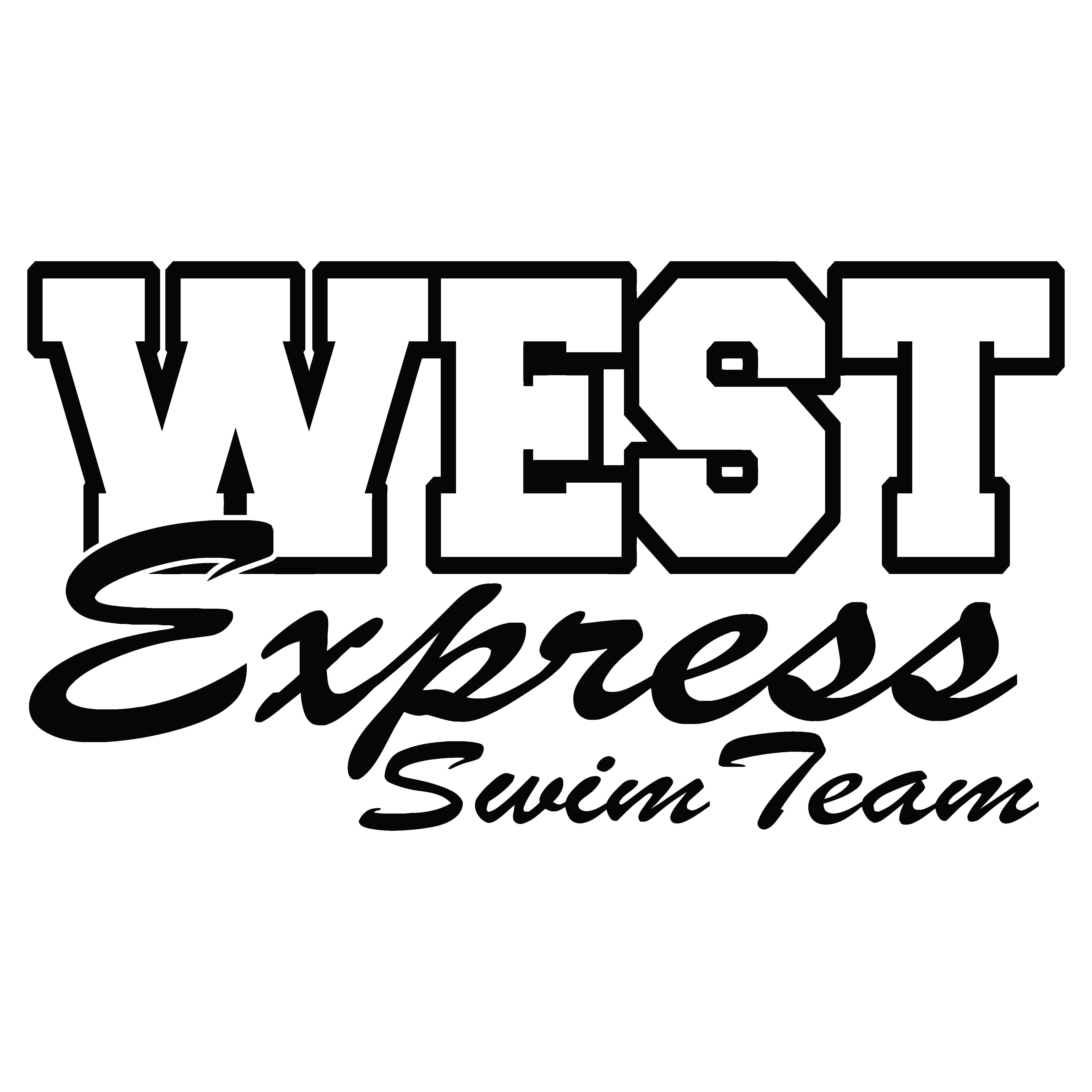 WEST Express Swim Team Logo - Black
